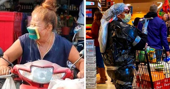 20 најсмешни решенија на луѓето во обид да се заштитат од коронавирусот