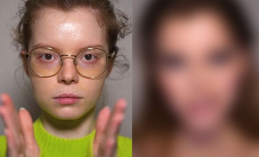 Од девојче до заводничка - сѐ со помош на шминка: Оваа девојка станува друга личност која ќе се нашминка