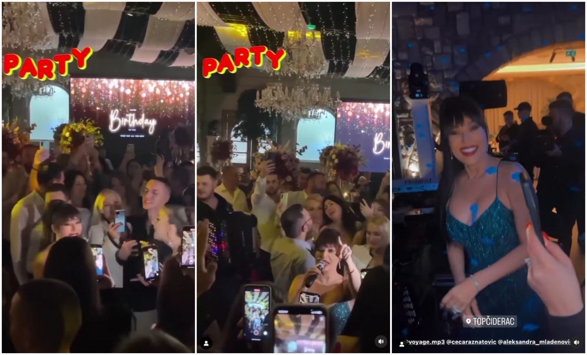 Војаж се фати за микрофонот на полнолетството на Хелена: Тета Цеца танцува во ритамот на музиката, а го запеа и својот најголем хит (ВИДЕО)