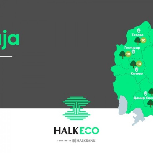 Халкбанк со акција за посадување нови 9 200 дрвца