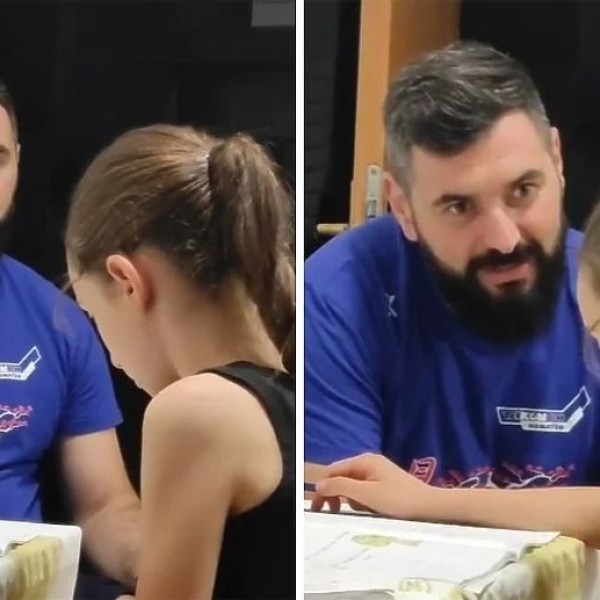 Татко кој ѝ објаснува на ќерката математика е хит: Сите му се воодушевуваат на трпението (ВИДЕО)