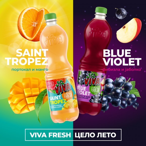 Зад сцената: На снимање на кампањата за Вива соковите - Saint Tropez и Blue Violet